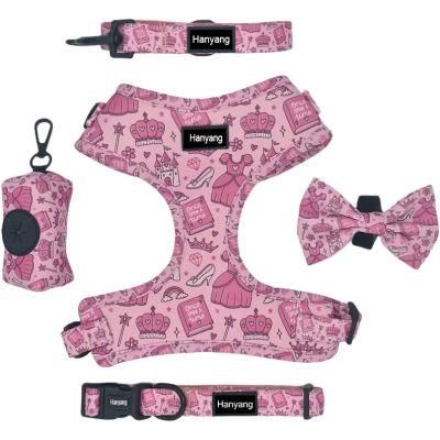 2022 Free Sample Unique Design Sublimation Pet Harnesses Dog Vest Harness Dog Harness and Leash Luxury Designer Wholesale Custom Dog Harness