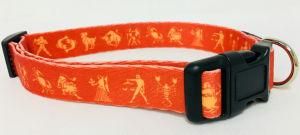 Dog Collar, Pet Collar, Cat Collar, Pattern Collar (Art: red constellation)