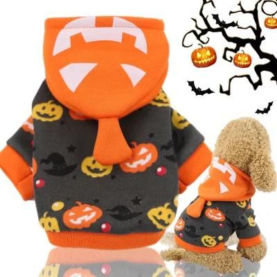 Jack-O-Lantern Costume Funny Halloween Christmas Dog Clothes Cat Pet Clothes New in Autumn and Winter
