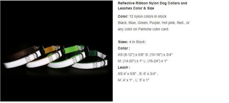 Low MOQ Dog Accessories Pet Collars Newest Luxury Reflective Dog Collar and Leash Set