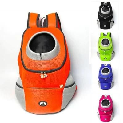 Bleathable Mesh Pet Carrier Dog Front Chest Backpack Bag Double Shoulder Carrying Dog Backpack Pattern for Dogs Travel Hiking