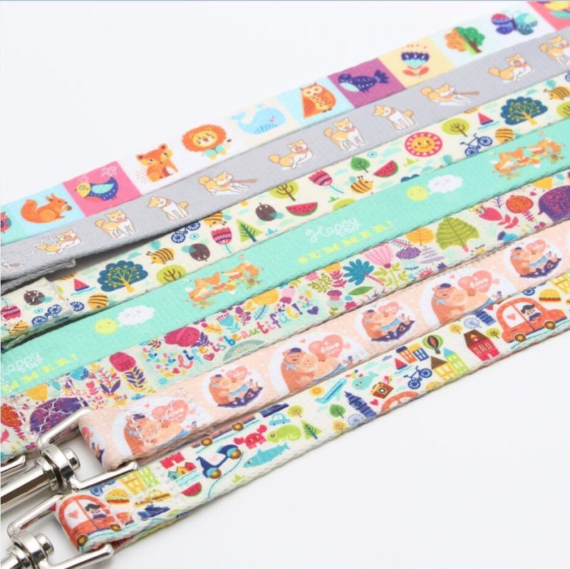 RPET Custom Logo Dog Leash and Collar Set Sublimation Pet Running Leash