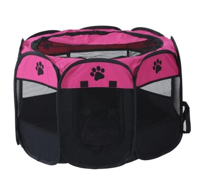 Octagon Pet Pen Pet Tent Oxford Bunay Claw Folding Dog Cage Dog Cat Delivery Room Dog Kennel Cat Nest Pet House