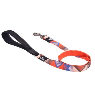 Jacquard Weave Pet Accessories Dog Leash Wtih Rainbow Color