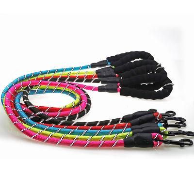 Amazon Hot Selling Reflective Nylon Rope Dog Traction Rope Braided Climbing Rope Dog Lead Dog Leash