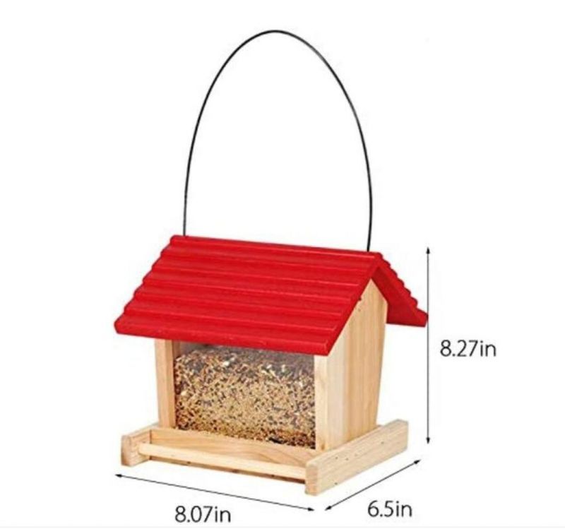 Creation Core Outdoor Wooden Bird Seed Feeder