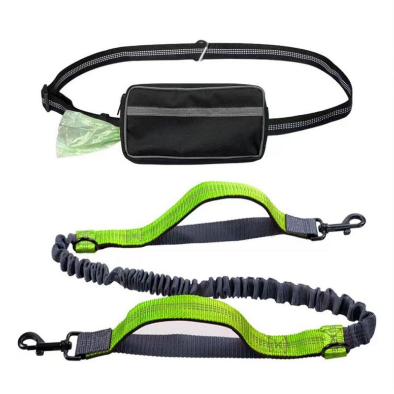 Running Belt Jogging Pull Dog Leash with Waist Bag